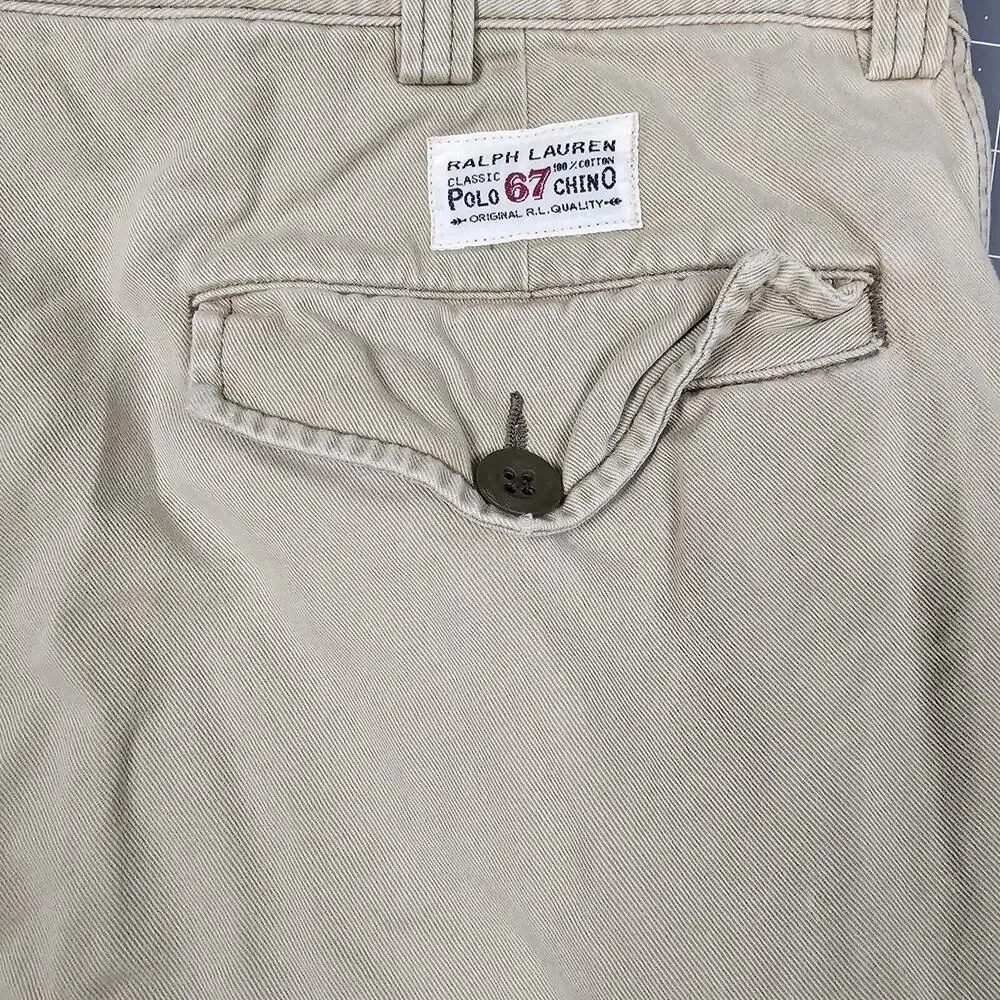 Vintage Polo Ralph Lauren Cargo Shorts Mens 34 Relaxed Skater Y2K Preppy Utility
